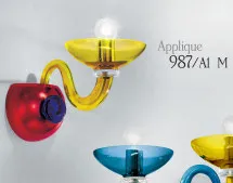 Multi colored wall lights