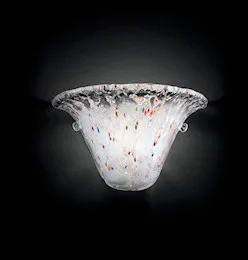 Wall light in opaque crystal