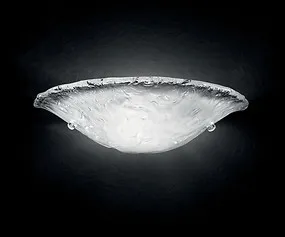 Wall light in opaque crystal