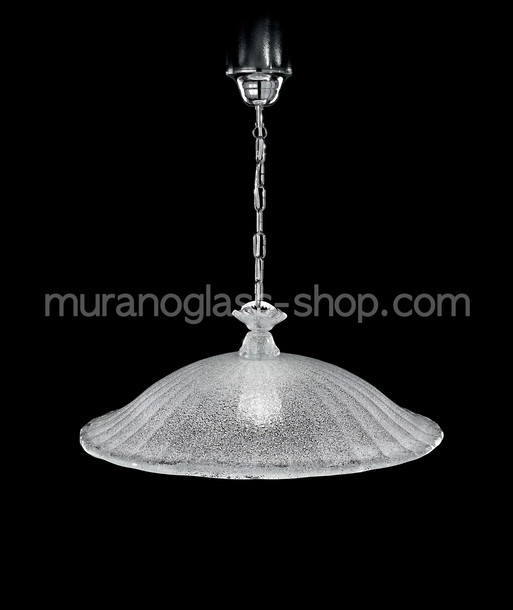 Murano Suspended lamps 1185 Series, Suspended lamp with crystal graniglia