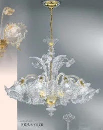 Crystalchandelier at five lights