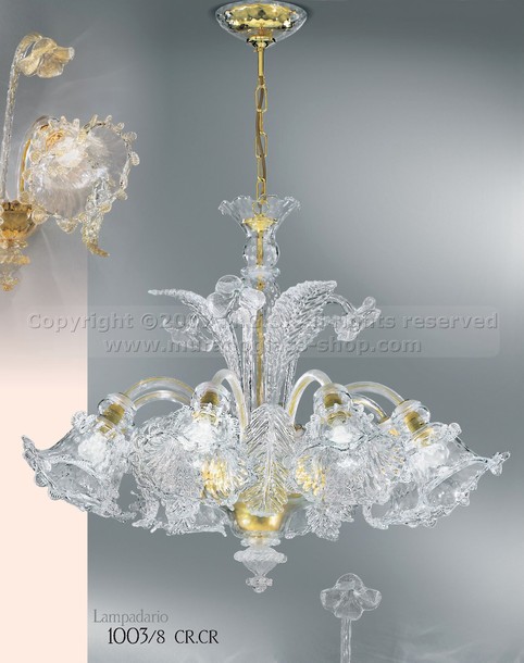 1003 series chandeliers, Crystalchandelier at five lights