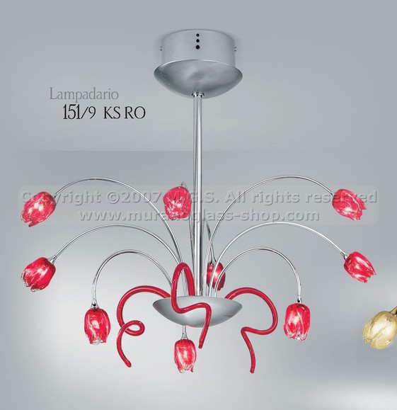151 Series chandeliers, Iron chandelier at nine lights