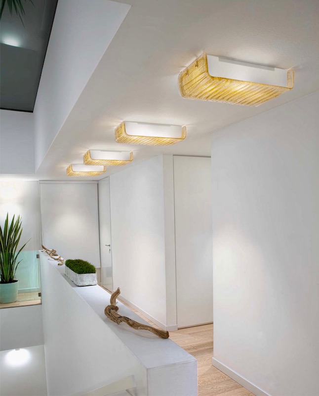 Ceiling lamps in a modern style home