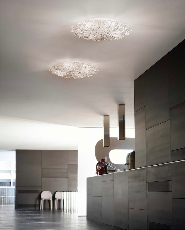 Ceiling lamps in a modern style house